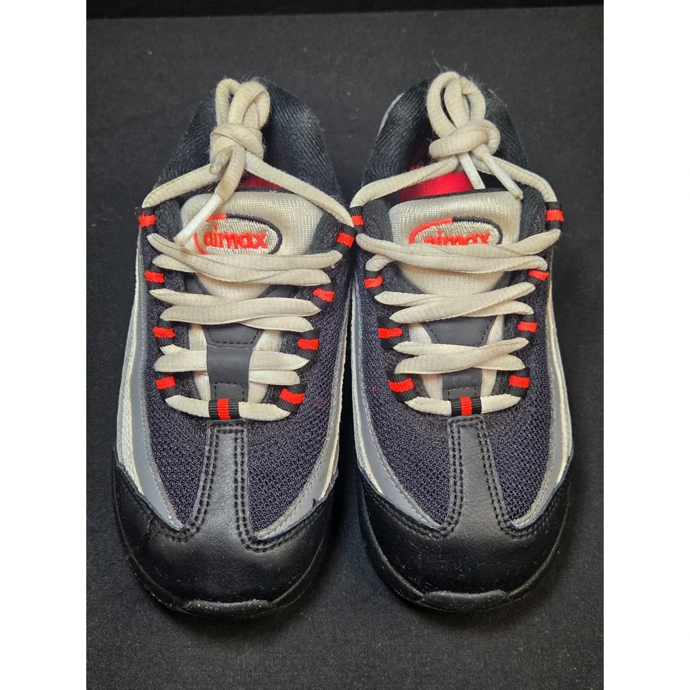 Nike Air Max 95‎ Recraft Kids Sneakers Black Grey Red CJ3908-101 Size 10C